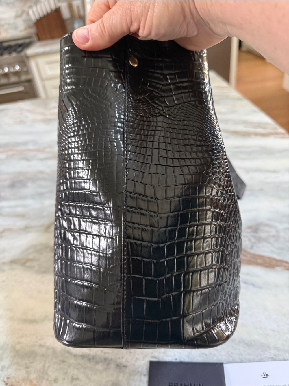 Authentic BRAHMIN Amelia shoulder Bag in Black Melbourne - Picture 7 of 11